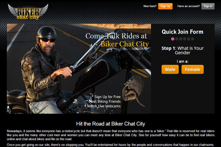 biker chat city homepage