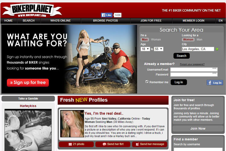 biker planet homepage