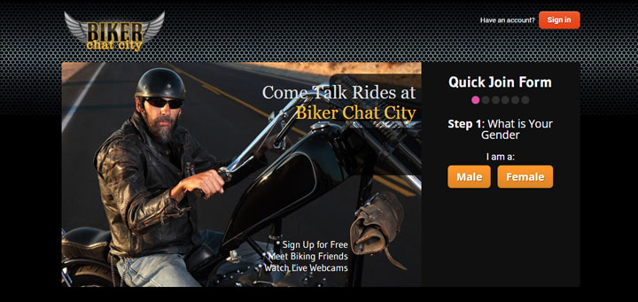 Biker Chat City Review Homepage