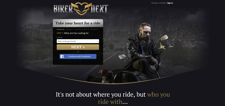 Biker Next Review Homepage